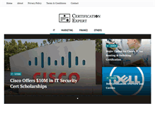 Tablet Screenshot of certificationexpert.com